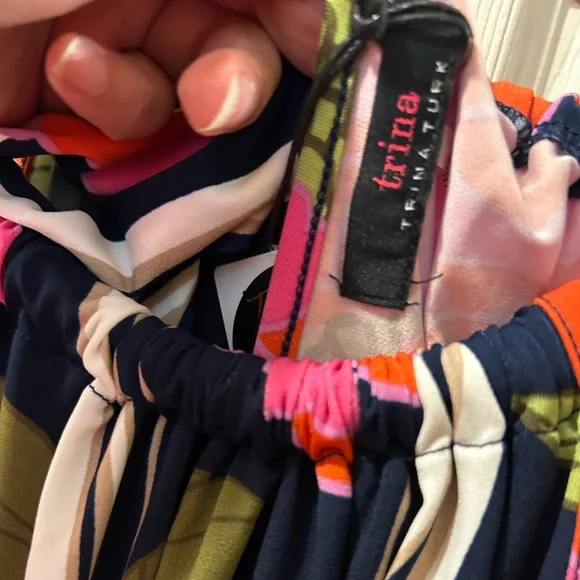 Trina Turk Vibrant Floral Halter Dress Size Large NWT - Picture 5 of 5